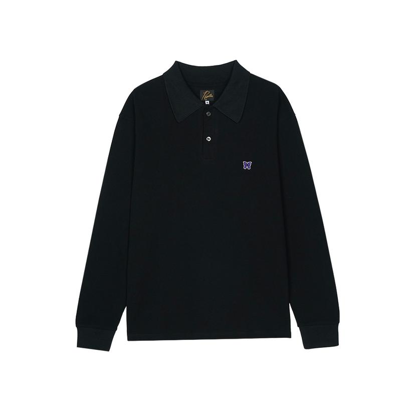 니들스 남성 L/S 긴팔 티셔츠 블랙 PU296-C-BLACK