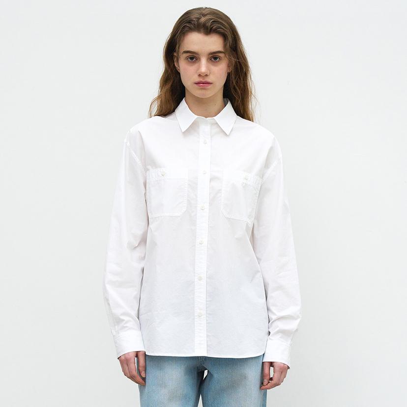 OVERSIZED POCKET SHIRTS - WHITE