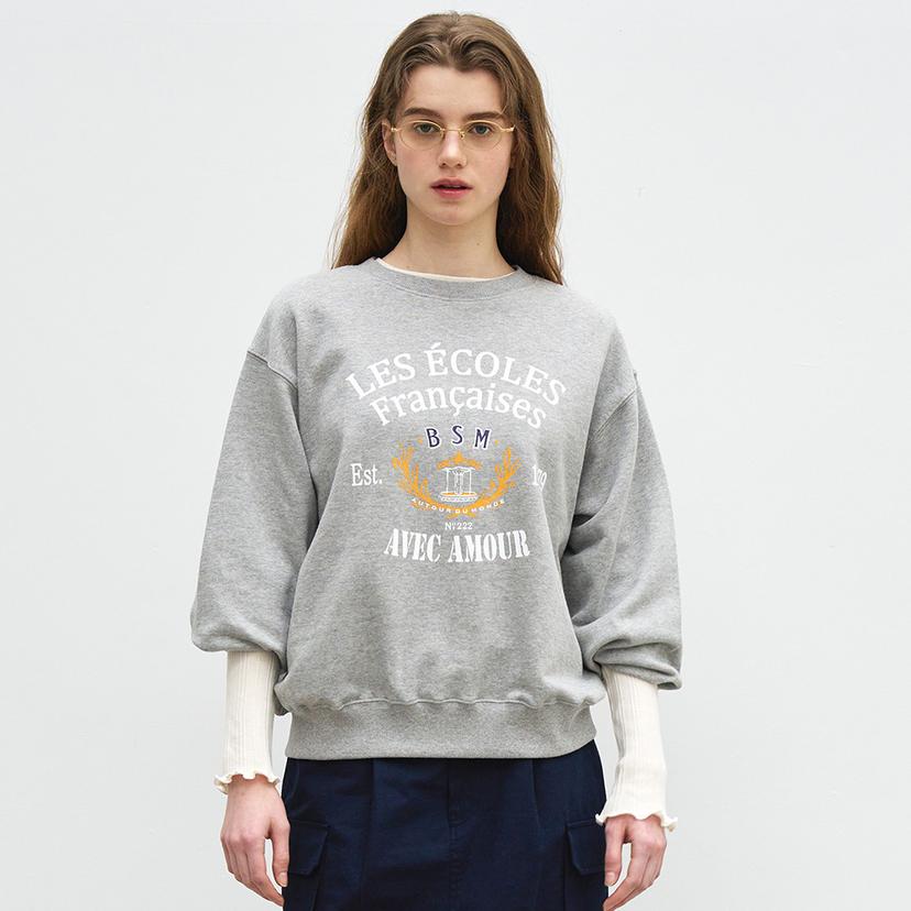 ECOLE ARTWORK SWEATSHIRT - GREY