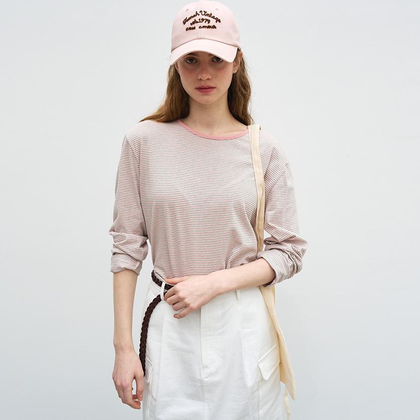 COLORING STRIPE LONG SLEEVE - PINK