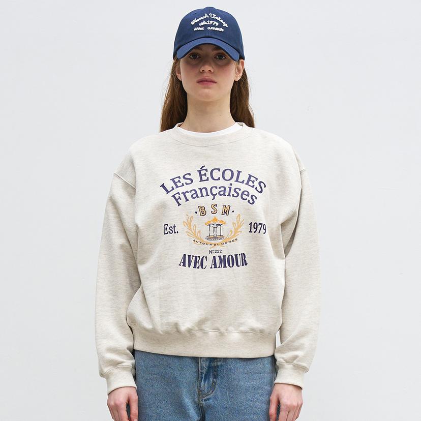 ECOLE ARTWORK SWEATSHIRT - OATMEAL