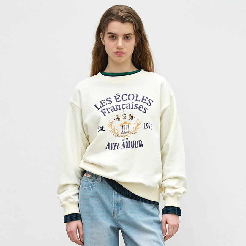 ECOLE ARTWORK SWEATSHIRT - IVORY