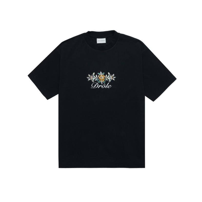 드롤드무슈 DROLE FLEURI 반팔 티셔츠 TS148-CO001-BL