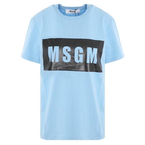 [국내/당일]18SS 2442MDM195 184299 82 MSGM 라이트블루 라운드티