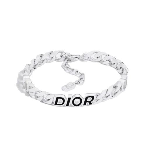 (국내배송) 24SS 디올 남성 Dior Italic 체인 링크 팔찌 B2439HOMMT 004